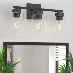Matte Black Bathroom Vanity Light