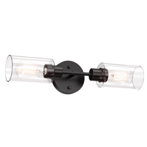Bathroom Light Fixtures 2 Light Black