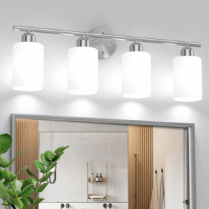 Bathroom Vanity Light - Matte Black Bathroom Light Fixtures Square Design