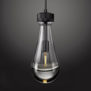 Raindrop Pendant Lights - Matte Black Pendant Lights Kitchen Island