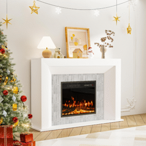 50 inch Electric Fireplace with Mantel