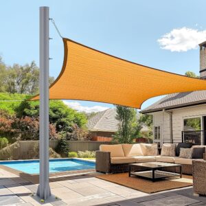 Shade Sail Poles, 10 Feet Outdoor Sun Shade Poles