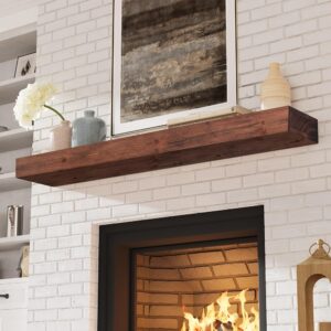 Fireplace Mantel-60 Inch-Walnut