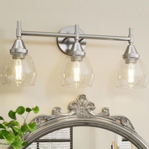 Brush Nickel Vanity Light-3 Light