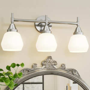 Brush Nickel Vanity Light-3 Light