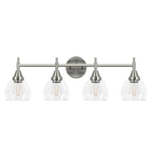 Brush Nickel Vanity Light-4 Light