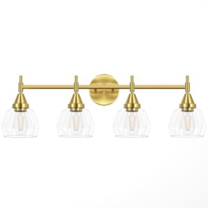 Brush Gold Vanity Light-4 Light