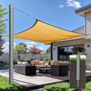Heavy Duty Sun Shade Poles