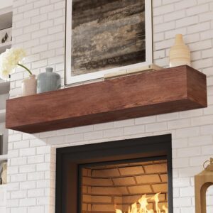 Fireplace Mantel-54 Inch -Walnut