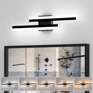 23" Matte-Black 5CCT Vanity Ligh