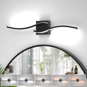 32" Black 5CCT Vanity Light